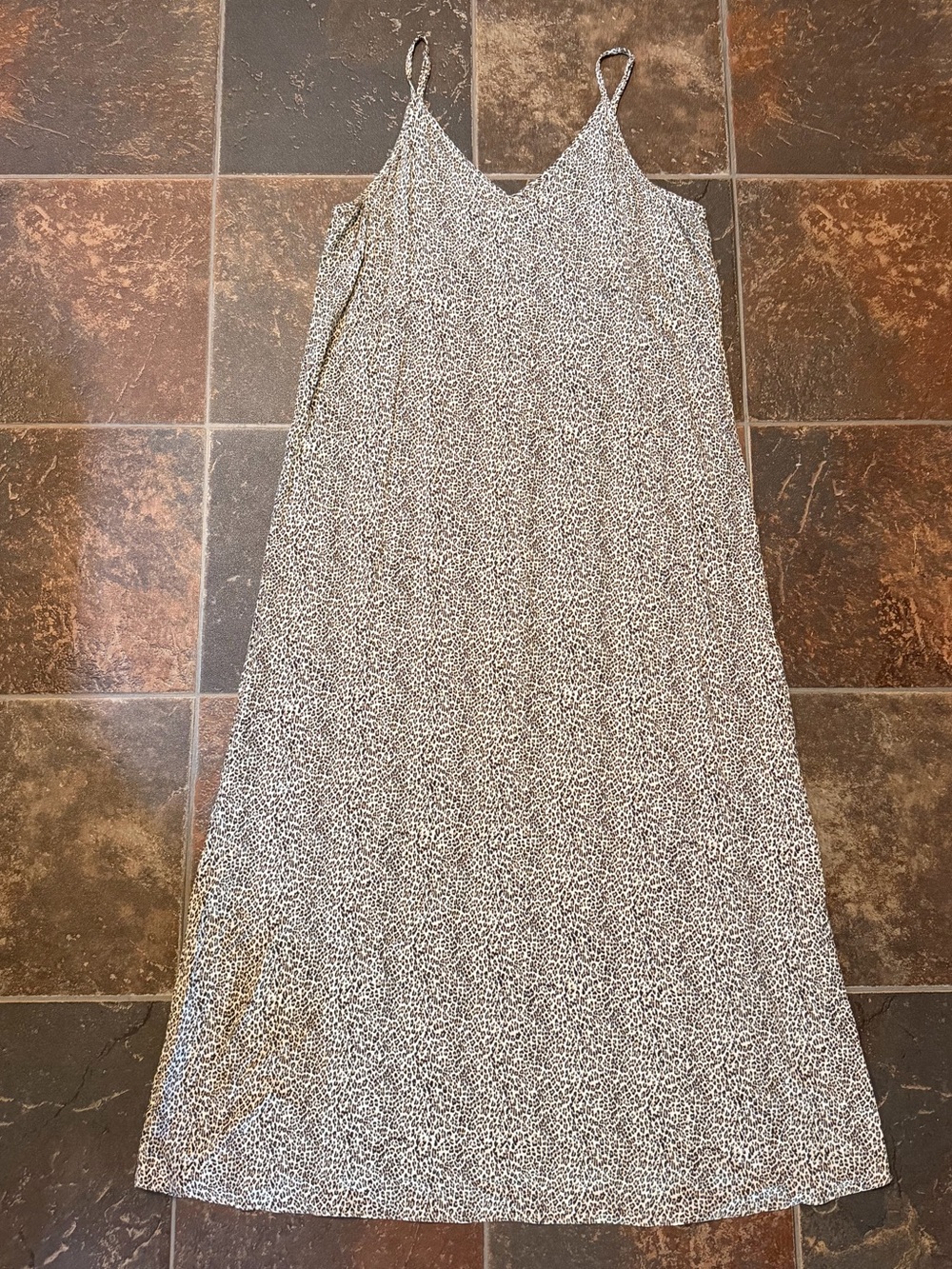 Jenni Kayne Leopard Print Slip Dress Size XL